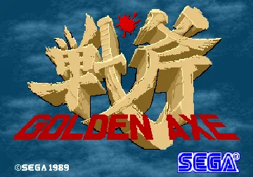 Golden Axe (Version 1) screen shot title